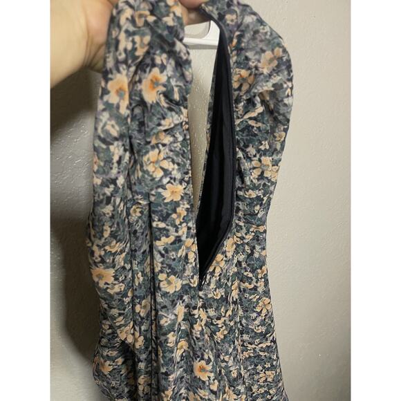 ASTR The Label Santorini Women's Floral Ruffled One Shoulder Midi Dress Size L - Picture 7 of 8